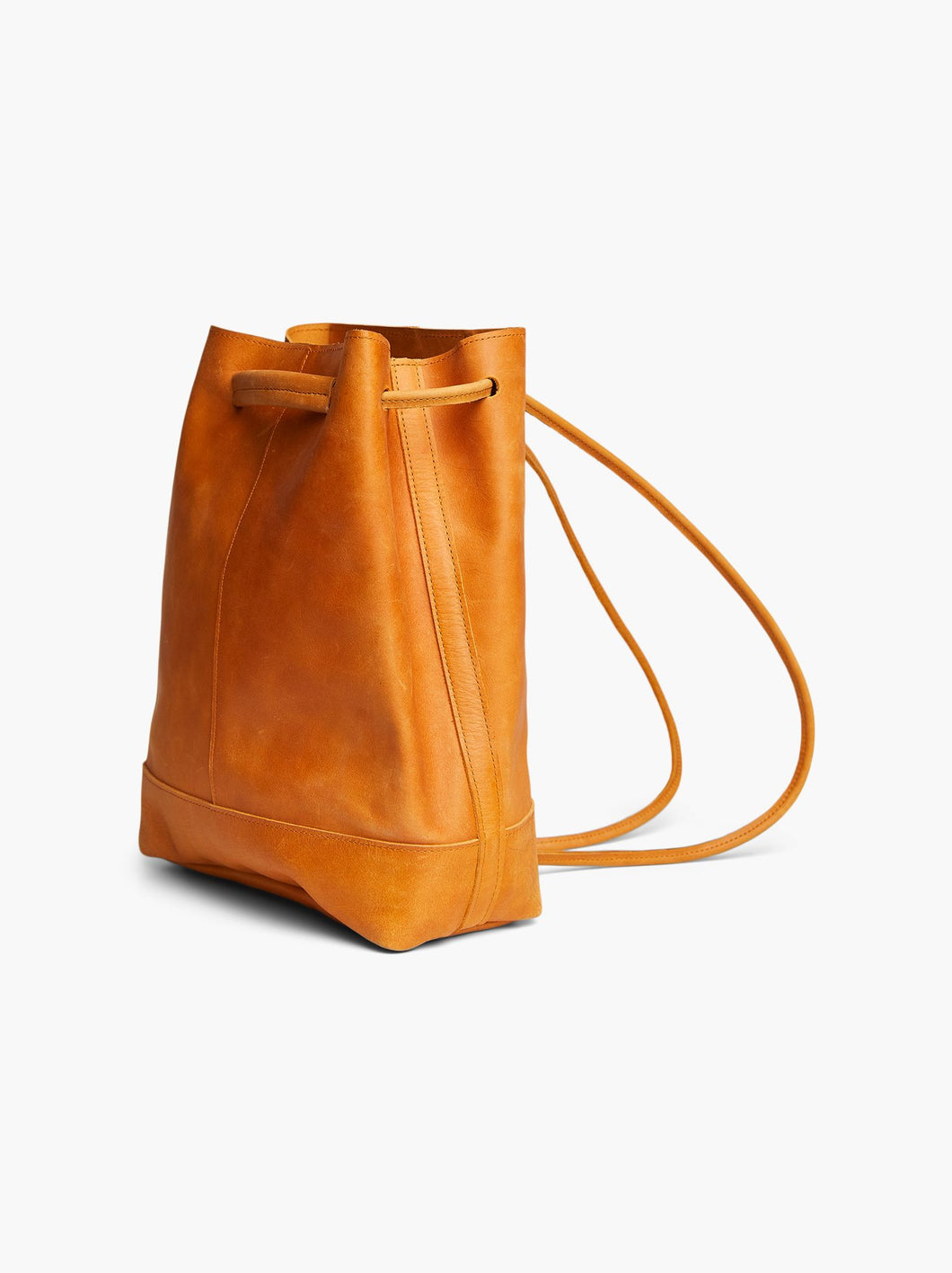 Cognac 2 Way Leather Backpack
