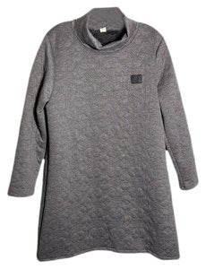 Y-3 Yohji Yamamoto Grey Quilted Dress - Medium